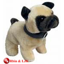 OEM suave ICTI peluche de juguete de fábrica perro pug relleno juguete de peluche